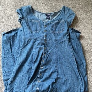 Ralph Lauren Blue Denim Button-Down dress